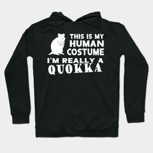 human quokka costume lover gift Hoodie